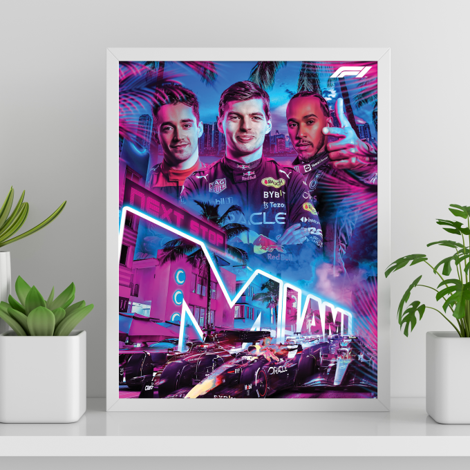 Miami Grand Prix F1 Poster