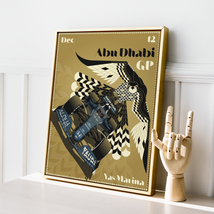 Abu Dhabi 2021 Alpha Tauri F1 Poster