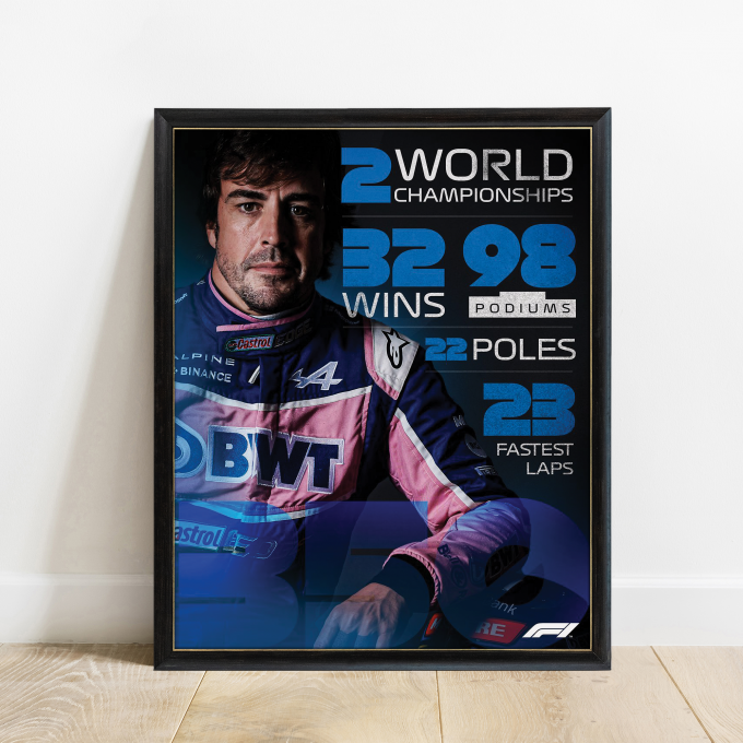 Fernando Alonso 350 Grand Prix F1 Poster