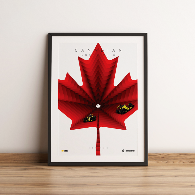 Canada 2018 Renault F1 Poster