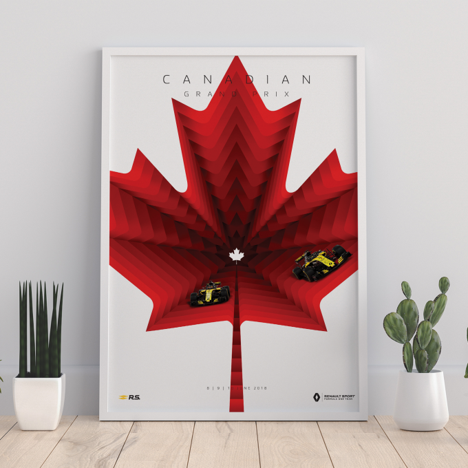 Canada 2018 Renault F1 Poster