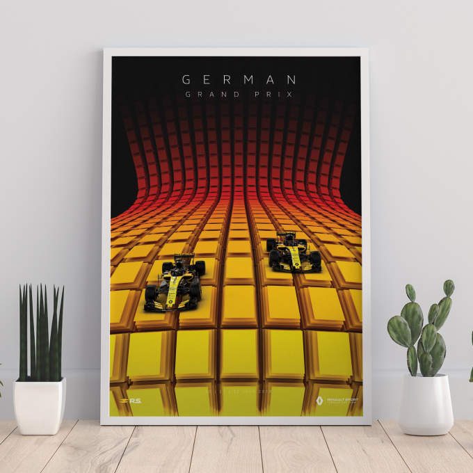 Germany 2018 Renault F1 Poster