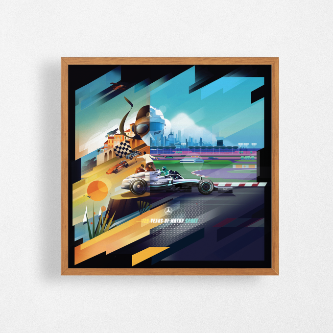 Germany 2019 Mercedes F1 Poster