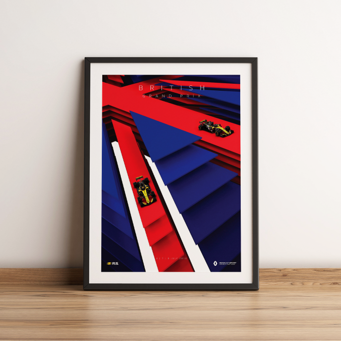 Great Britain 2018 Renault F1 Poster