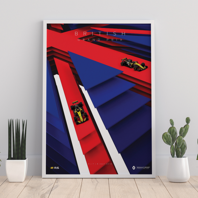 Great Britain 2018 Renault F1 Poster