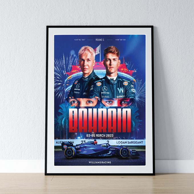 Australia 2023 Williams F1 Poster