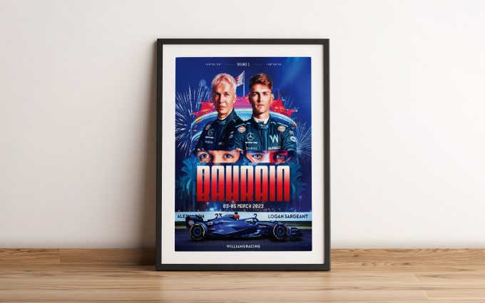 Australia 2023 Williams F1 Poster