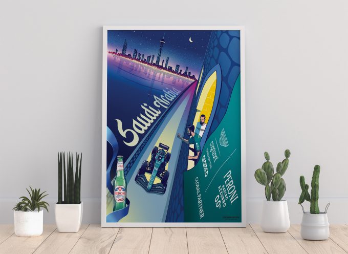 Bahrain 2023 Aston Martin F1 Poster