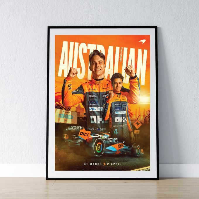 Saudi Arabia 2023 McLaren F1 Poster