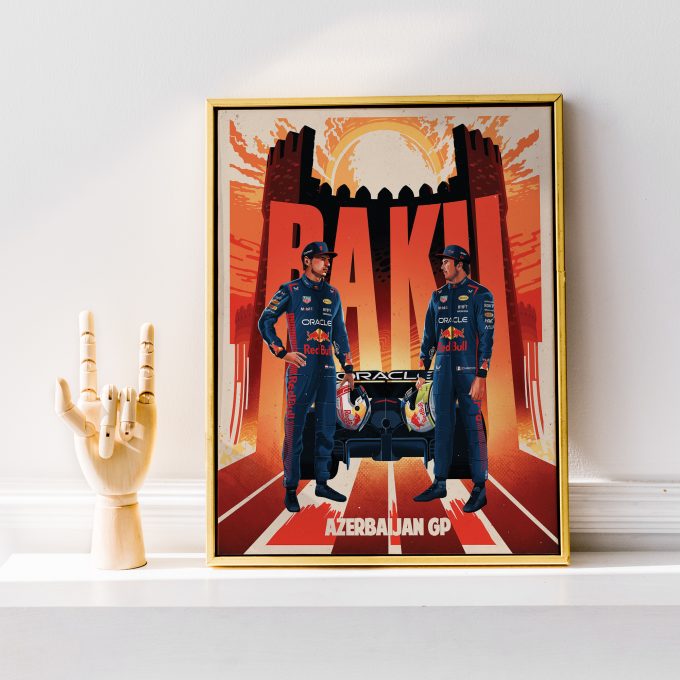 Azerbaijan 2023 Red Bull F1 Poster