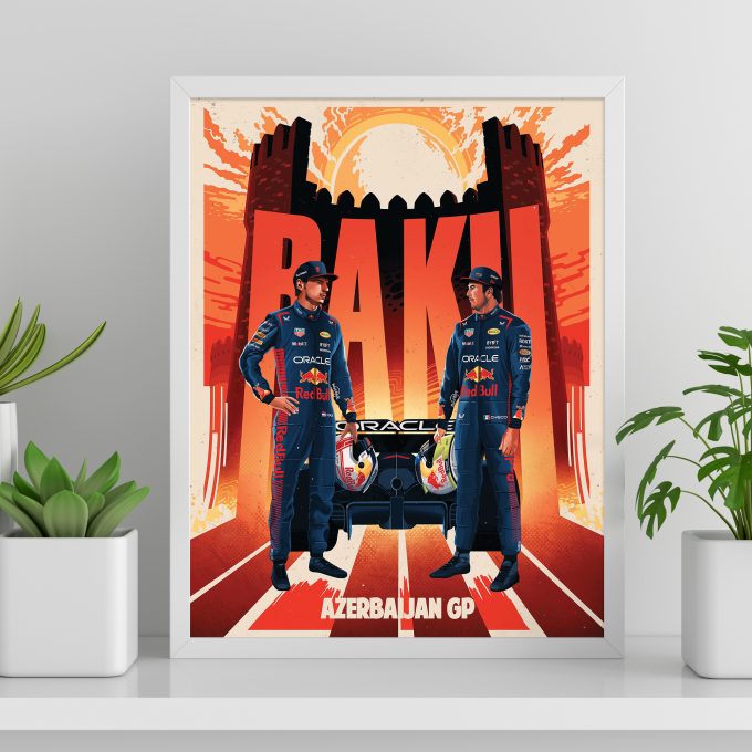 Azerbaijan 2023 Red Bull F1 Poster