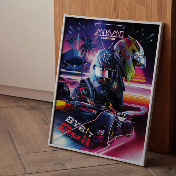 Miami 2023 Red Bull F1 Poster