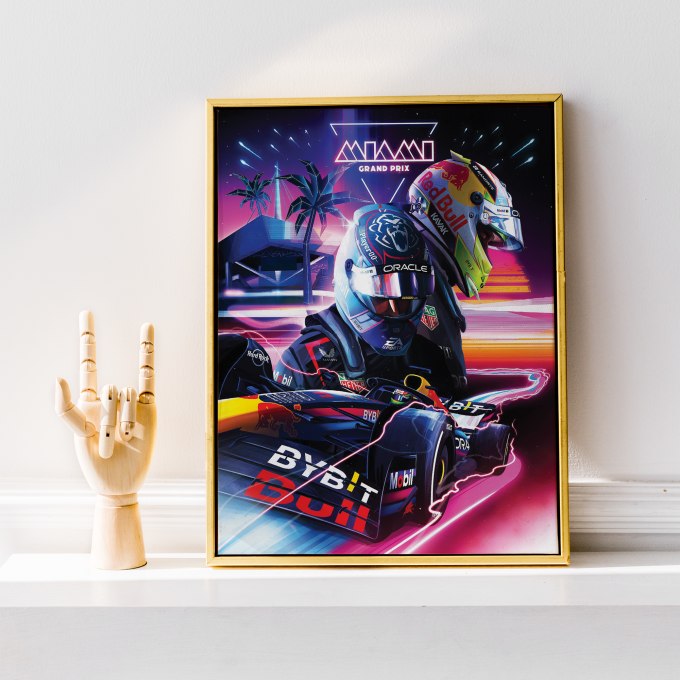 Miami 2023 Red Bull F1 Poster