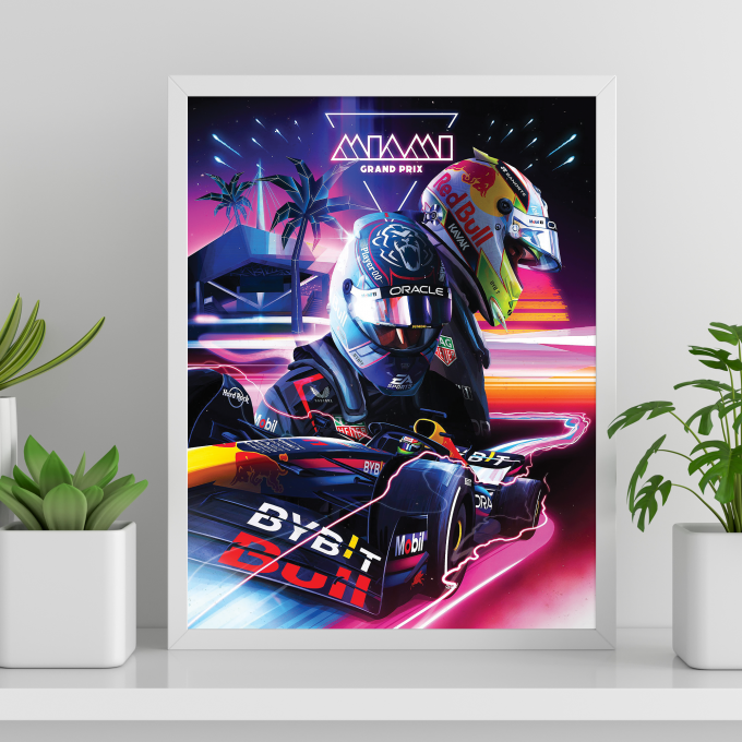 Miami 2023 Red Bull F1 Poster