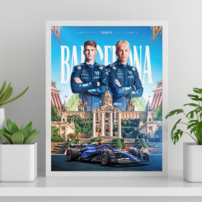 Spain 2023 Williams F1 Poster