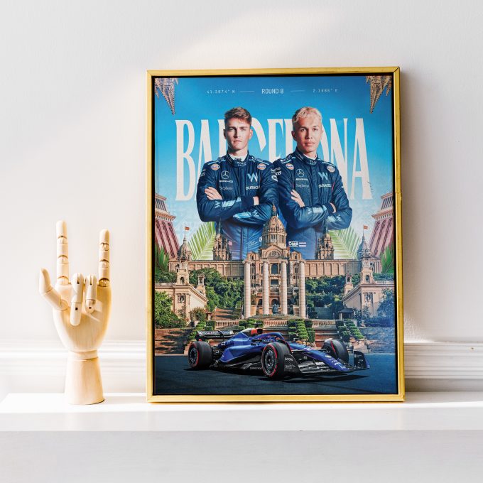 Spain 2023 Williams F1 Poster