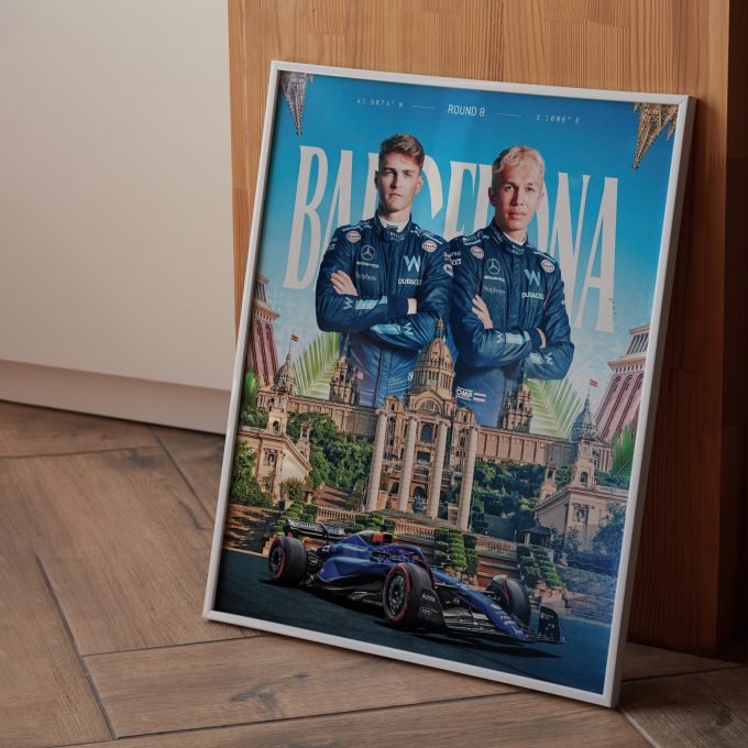 Spain 2023 Williams F1 Poster