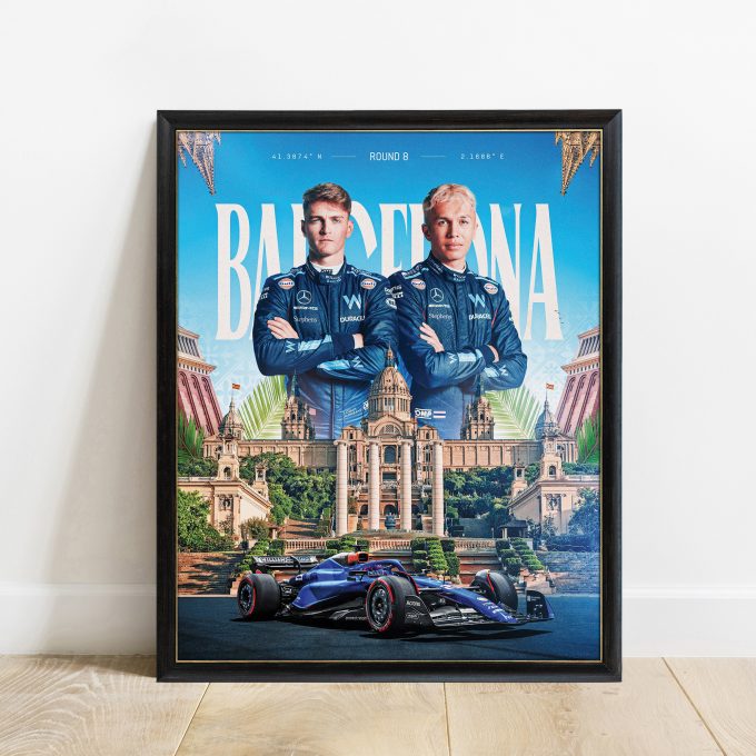 Spain 2023 Williams F1 Poster