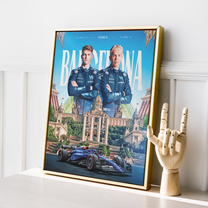 Spain 2023 Williams F1 Poster