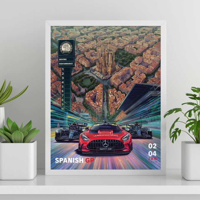 Spain 2023 Mercedes F1 Poster