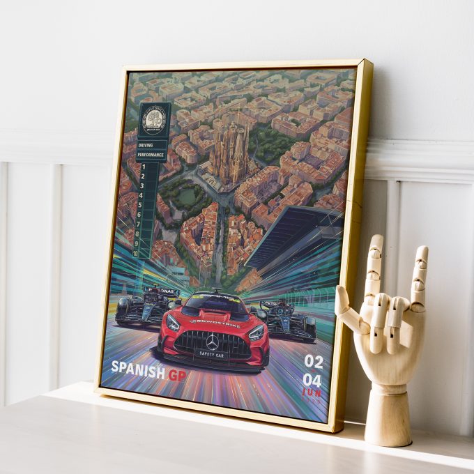 Spain 2023 Mercedes F1 Poster