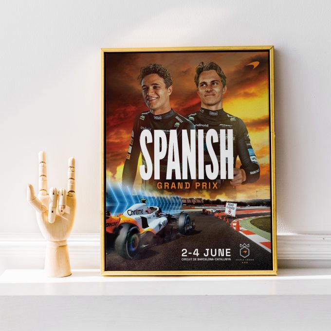 Spain 2023 McLaren Poster