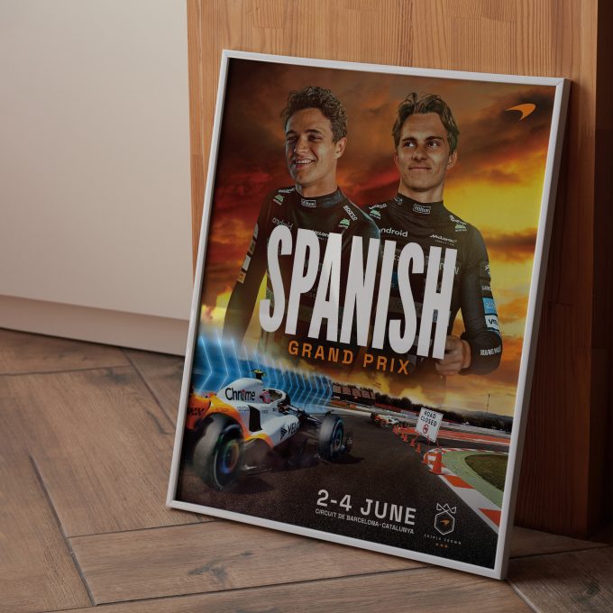 Spain 2023 McLaren Poster