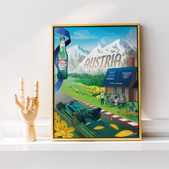 Aston Martin F1 Austria 2023 Poster