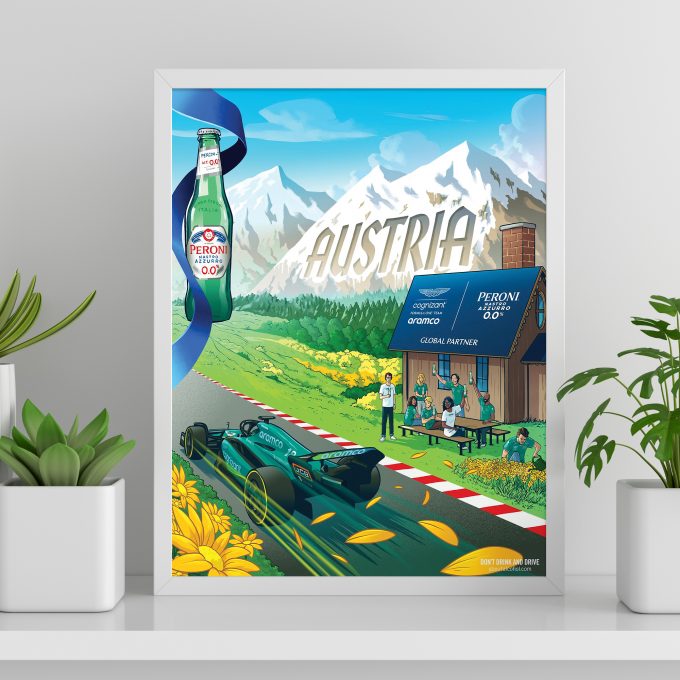 Aston Martin F1 Austria 2023 Poster