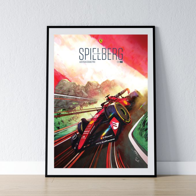 Austria 2023 Ferrari F1 Poster