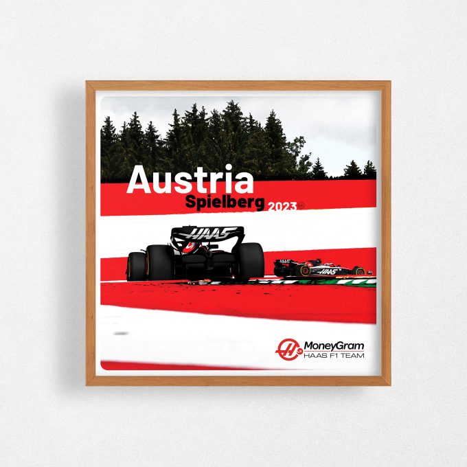 Austria 2023 Haas F1 Poster