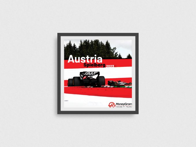 Austria 2023 Haas F1 Poster