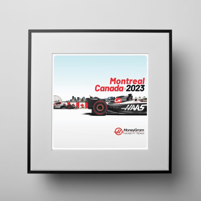 Canada 2023 Haas F1 Poster