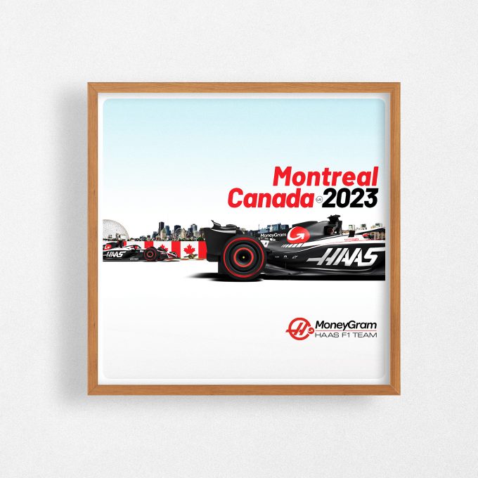 Canada 2023 Haas F1 Poster