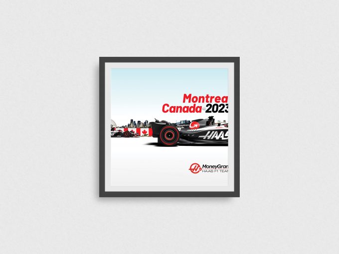 Canada 2023 Haas F1 Poster