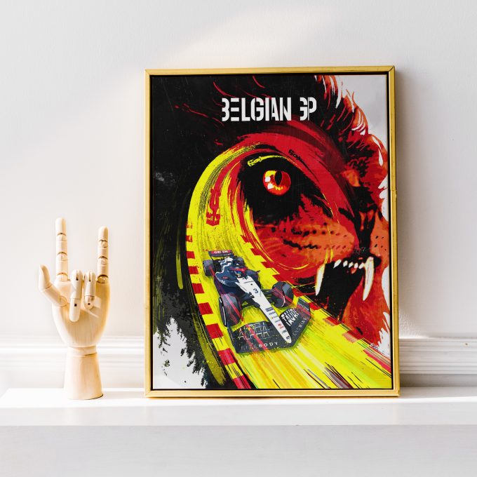 Alpha Tauri 2023 Belgium Spa F1 Poster