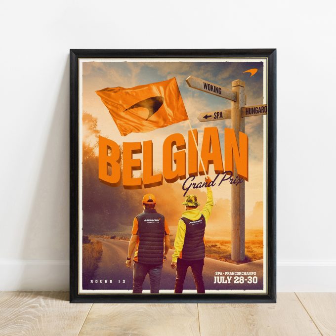 McLaren 2023 Belgium Spa F1 Poster