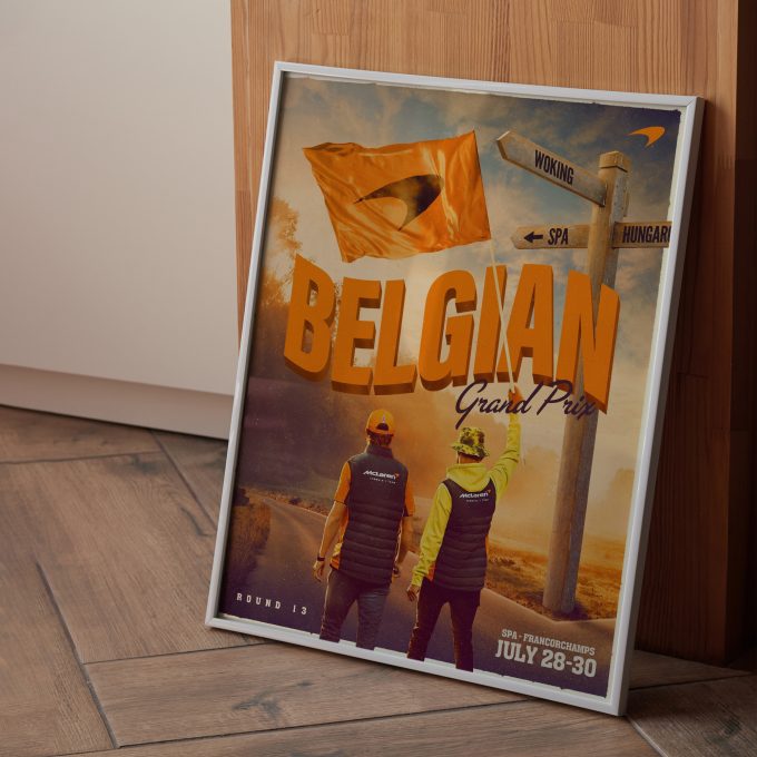 McLaren 2023 Belgium Spa F1 Poster