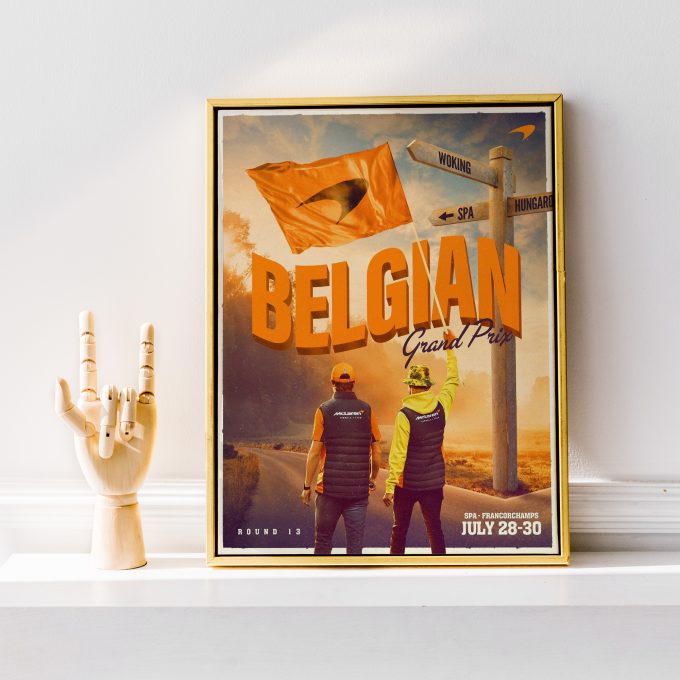 McLaren 2023 Belgium Spa F1 Poster