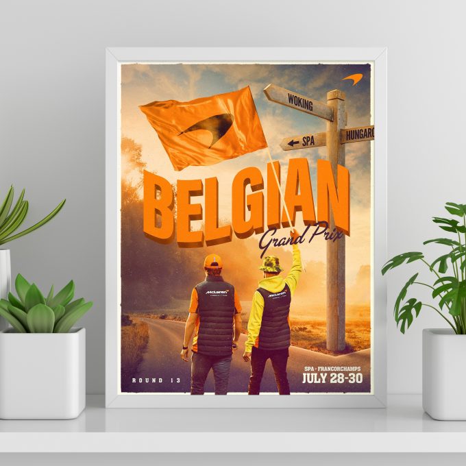 McLaren 2023 Belgium Spa F1 Poster