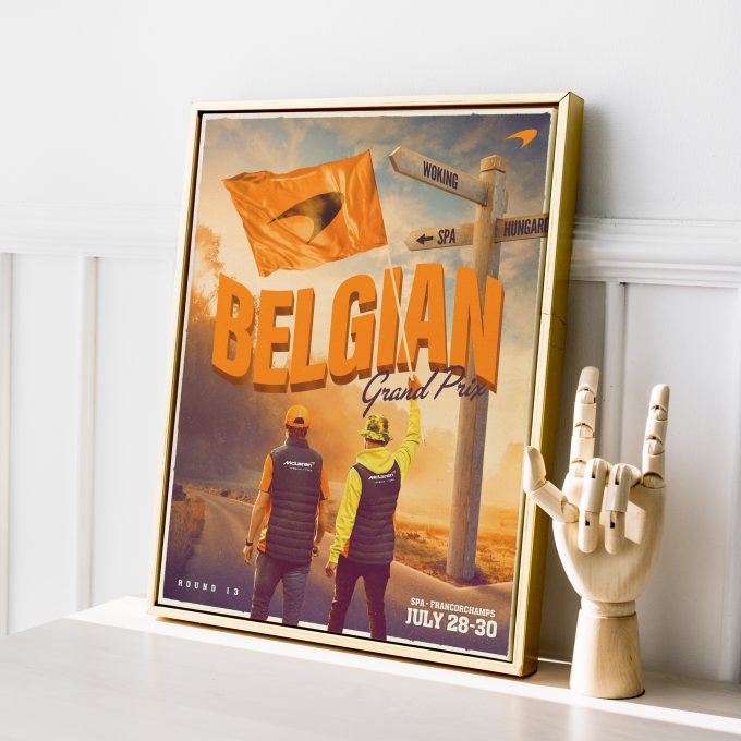 McLaren 2023 Belgium Spa F1 Poster