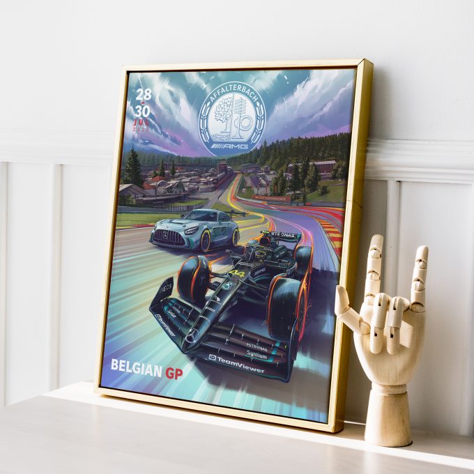 Mercedes 2023 Belgium Spa F1 Poster