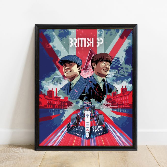 Great Britain 2023 Alpha Tauri F1 Poster