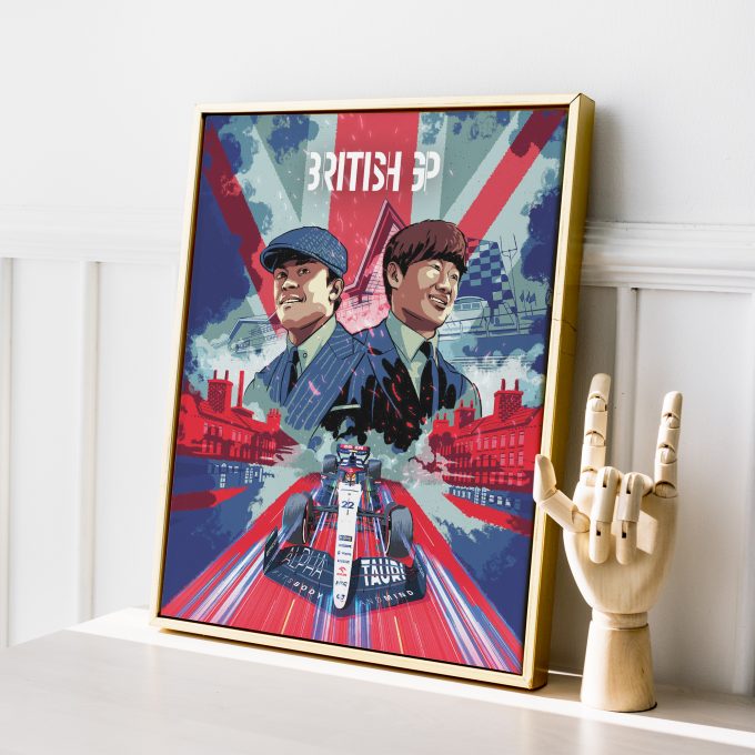 Great Britain 2023 Alpha Tauri F1 Poster