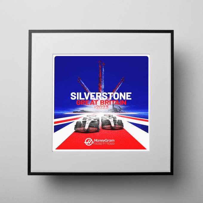 Great Britain 2023 Haas F1 Poster