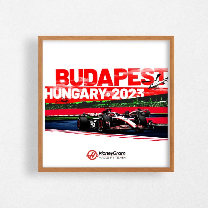 Haas F1 Poster Hungary 2023