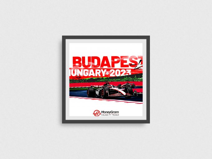 Haas F1 Poster Hungary 2023