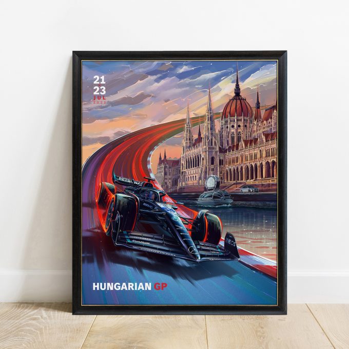 Mercedes F1 Poster Hungary 2023