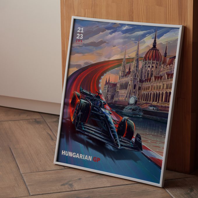 Mercedes F1 Poster Hungary 2023