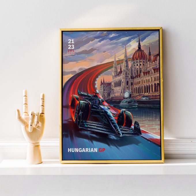 Mercedes F1 Poster Hungary 2023